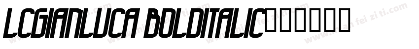 LCGianluca BoldItalic字体转换